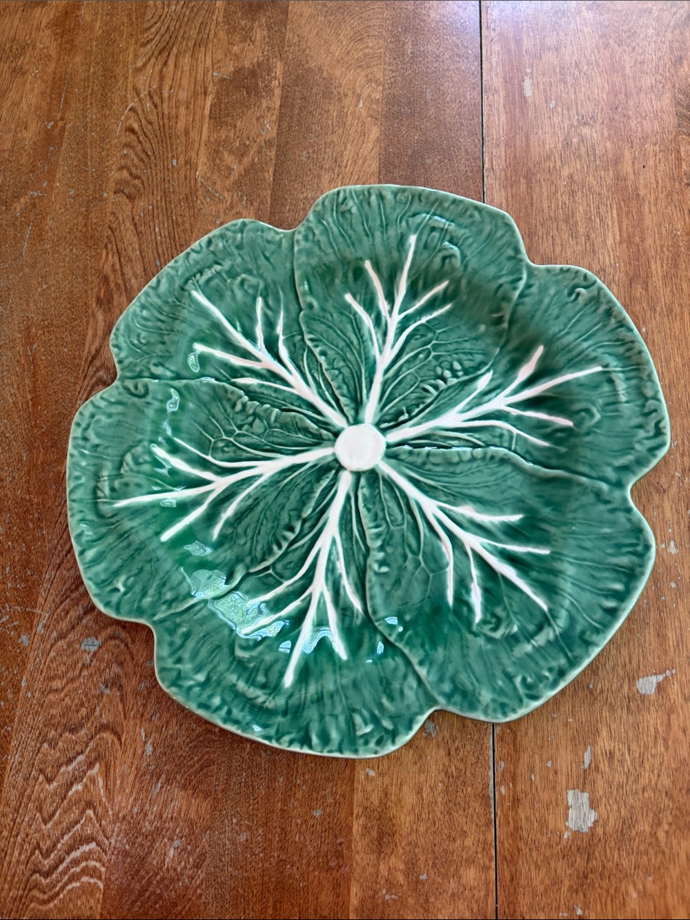 Bordallo Pinheiro Cabbage Charger Green 12”